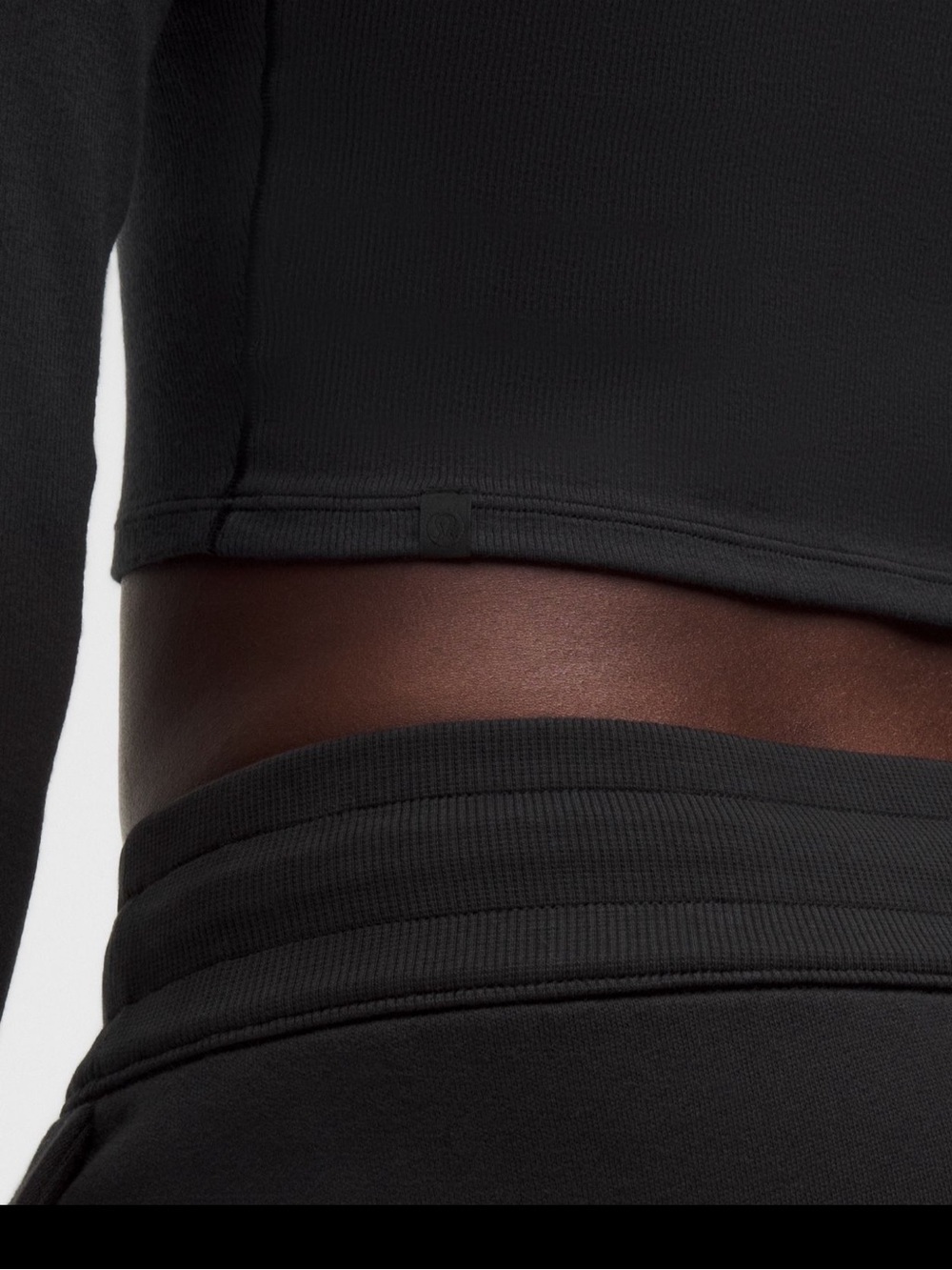 NWT lululemon Hold Tight Long Sleeve *Jewelled Black Size 6 - Picture 5 of 7